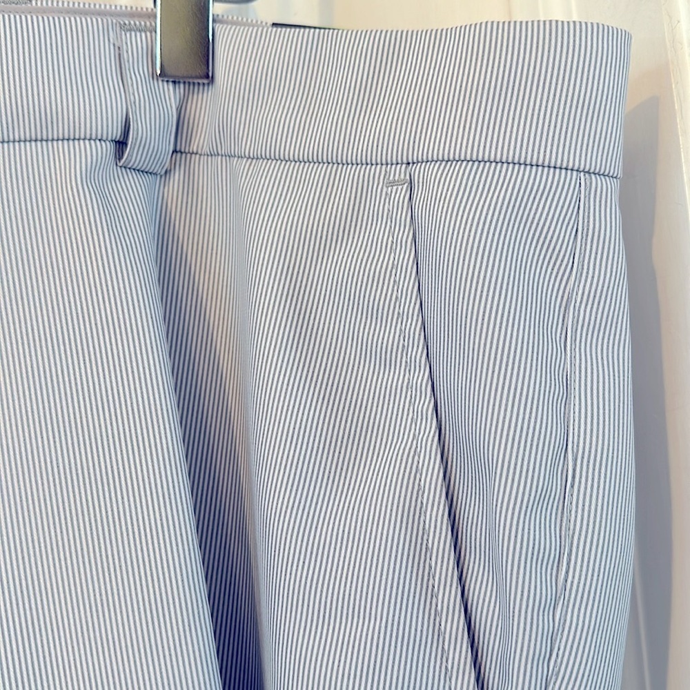 NWT Men’s Sligo Gray & White Polyester & Spandex Flat Front Golf Pants Sz 38 - Picture 4 of 10